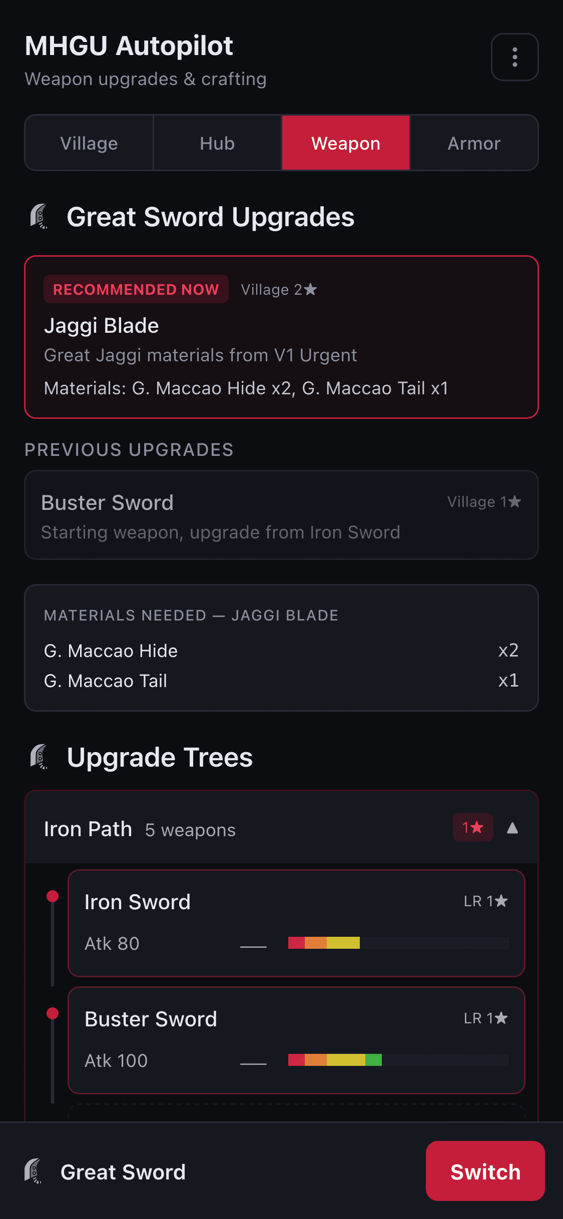 Expanded Weapon Guide