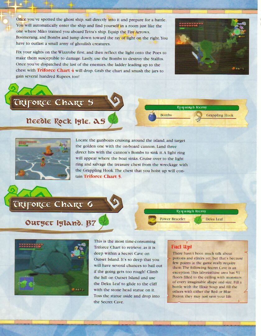 A single page from a Zelda Walkthrough.